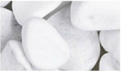 Gravier décoratif en pierre naturelle CARRARA rond 6-10cm sac de 25 kg coloris marbre blanc - Sables - Graviers - Galets décoratifs - Aménagements extérieurs - GEDIMAT
