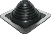 Manchon en caoutchou EPDM noir PIPECO n4 sur embase carre en aluminium - Quincaillerie de couverture et charpente - Couverture & Bardage - GEDIMAT