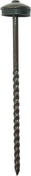 Pointe roule torsad en acier galvanis tte parapluie diam.3,8mm long.120mm laque noir RAL 9005 - Clouterie - Visserie - Quincaillerie - GEDIMAT