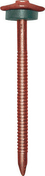 Pointe annele en acier galvanis  chaud tte cloche diam.3,7mm long.75mm laqu rouge tuile RAL 8012 - Clouterie - Visserie - Quincaillerie - GEDIMAT