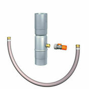 Récupérateur d'eau cylindrique avec raccord Gardena - CLASSIC naturel - D76mm - Récupération d'eau de pluie - Aménagements extérieurs - GEDIMAT