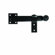 Poigne de flau et support noir - 140mm - Quincaillerie de portes - Quincaillerie - GEDIMAT