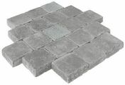 Pav bton TRADITION vieilli gris porphyre - 14x14x6cm - Pavs - Dallages - Matriaux & Construction - GEDIMAT