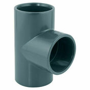 T gal PVC pression 90 femelle - D50 - Tubes et Raccords d'alimentation eau - Plomberie - GEDIMAT