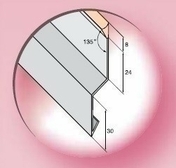 Solin joint mastic long.2m galvanisé - Solins - Abergements - Couverture & Bardage - GEDIMAT