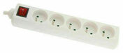 Bloc multiprises standard AVEC interrupteur blanc 5x16A 1m - Interrupteurs - Prises - Electricit & Eclairage - GEDIMAT