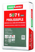 Mortier-colle 5071 PROLISOUPLE gris - sac de 25kg - Gedimat.fr