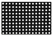 Caillebotis caoutchouc - 150x100cm 22mm - Revêtements synthétiques - Revêtement Sols & Murs - GEDIMAT