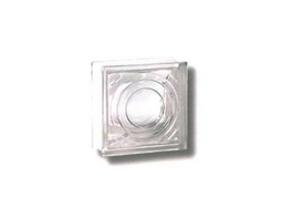 Brique de verre FRESNEL p.8cm dim.19x19cm transparente effet lentille - Briques de verre - Isolation & Cloison - GEDIMAT