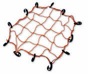 Filet lastique avec 6 crochets polyamide orange 40x40cm - Chaines - Cordes - Arrimages - Quincaillerie - GEDIMAT