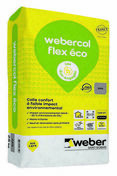 Mortier-colle pour carrelage WEBERCOL FLEX ECO gris - sac de 25kg - Colles - Joints - Revêtement Sols & Murs - GEDIMAT