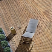 Lame de terrasse Pin Sylvestre Classe 4 traitement autoclave marron ép. 27mm larg.145mm long.4.50m - Terrasses en bois - Aménagements extérieurs - GEDIMAT