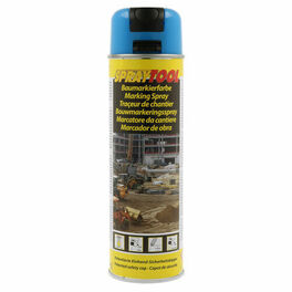 Bombe traceur de chantier 500 ml fluo bleu - Bombes de peinture - Peinture & Droguerie - GEDIMAT