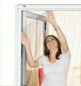 Toile moustiquaire simple pour fenêtre toile polyester gris haut.1,50m larg.1,30m - Volets - Stores - Couverture & Bardage - GEDIMAT
