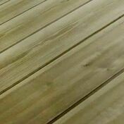 Lame de terrasse bois résineux Pin Sylvestre vert - 27x145mm 3m - Terrasses en bois - Aménagements extérieurs - GEDIMAT