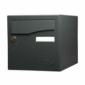 Boîte aux lettres PREFACE 1 porte - gris anthracite mat - Boîtes aux lettres - Aménagements extérieurs - GEDIMAT