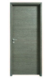 Bloc-porte FUJI haut.2,04m larg.73cm gauche poussant rev�tu m�lamin� finition gris galet - GEDIMAT - Mat�riaux de construction - Bricolage - D�coration