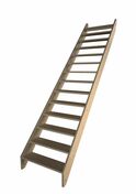 Escalier droit sapin kit BERGEN - 2.75m - sans rampe - Escaliers - Menuiserie & Aménagement - GEDIMAT