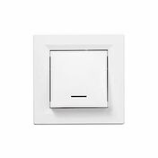 Poussoir lumineux ASFORA blanc - Interrupteurs - Prises - Electricit & Eclairage - GEDIMAT