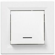 Interrupteur va-vient lumineux ASFORA 10AX blanc - Interrupteurs - Prises - Electricit & Eclairage - GEDIMAT