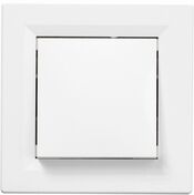 Poussoir simple ASFORA blanc - Interrupteurs - Prises - Electricit & Eclairage - GEDIMAT