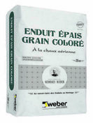 Enduit de rnovation EPAIS GRAIN COLORE 001 blanc cass - sac de 25kg - Enduits de faade - Amnagements extrieurs - GEDIMAT