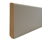 Plinthe MDF bord arrondi revêtu mélaminé blanc - 10x100mm - 2,40m - Parquets - Revêtement Sols & Murs - GEDIMAT