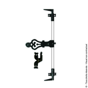 Accessoires pour espagnolette ronde rainure avec support standard - Quincaillerie de portes - Menuiserie & Amnagement - GEDIMAT
