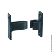 Clip de portillon  pince en composite noir - 50mm - Quincaillerie de volets - Menuiserie & Amnagement - GEDIMAT