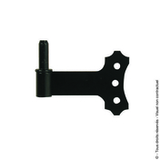 Gond  plaquer axe amovible noir D14 - 111mm - Quincaillerie de volets - Menuiserie & Amnagement - GEDIMAT