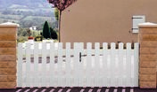 Portail battant CATALPA en PVC blanc - H.1,20m - largeur entre piliers 3,56m - Portails - Barrières - Menuiserie & Aménagement - GEDIMAT