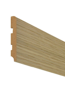 Plinthe MDF plaqué chêne bois flotté à pente avec gorge cache-fil - 14x80mm - 2,23m - Parquets - Revêtement Sols & Murs - GEDIMAT