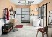 Ensemble meuble SUCCES chêne san remo + plan vasque blanc - 60x60,8x46cm - Meubles de salles de bains - Salle de Bains & Sanitaire - GEDIMAT