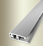 Profil d'arrt clipsable aluminium long. 1M inox - Quincaillerie de portes - Menuiserie & Amnagement - GEDIMAT