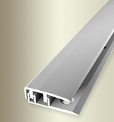 Profil d'arrt clipsable aluminium long. 1M inox - Quincaillerie de portes - Quincaillerie - GEDIMAT