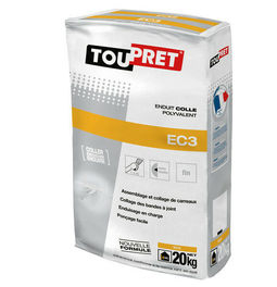 Enduit colle polyvalent poudre Toupret EC3 sac de 20kg - Enduits - Colles - Isolation & Cloison - GEDIMAT