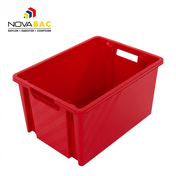 Bac de rangement NOVABAC rouge - 30L - Outillage du maon - Matriaux & Construction - GEDIMAT