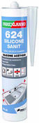 Mastic 624 SILICONE SANIT translucide - cartouche de 300ml - Ptes et Mastics sanitaires - Plomberie - GEDIMAT