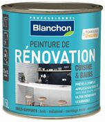 Peinture de rnovation cuisine/bains satin gris poivr - pot de 0,5 l - Peintures - Peinture & Droguerie - GEDIMAT