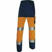 Pantalon de travail haute visibilite PHPA2 orange fluo/bleu - Taille XL - Outillage polyvalent - Outillage - GEDIMAT