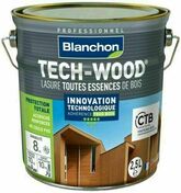 Lasure Tech-Wood chne moyen - pot 2,5l - Traitements curatifs et prventifs bois - Couverture & Bardage - GEDIMAT