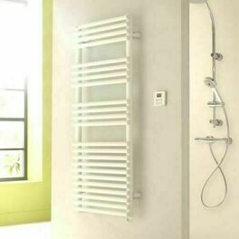 Sche-serviette infrarouge CALA blanc - 500W - Chauffage salle de bain - Salle de Bains & Sanitaire - GEDIMAT