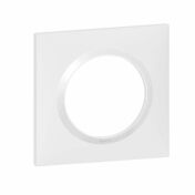 Plaque carre DOOXIE 1 poste blanc - Interrupteurs - Prises - Electricit & Eclairage - GEDIMAT
