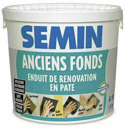 Enduit de rnovation SEMIN ANCIENS FONDS - seau de 1,50kg - Enduits de lissage - Peinture & Droguerie - GEDIMAT