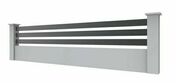 Lame clôture aluminium AKYS gris 7016 - 3mx20cm - Ecrans - Clôtures - Aménagements extérieurs - GEDIMAT