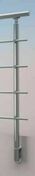 Poteau R2+ pour garde-corps Rondo alu pose latérale - 115cm - sans main courante - Balustrades et Garde-corps intérieurs - Menuiserie & Aménagement - GEDIMAT