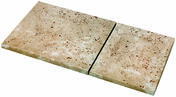 Margelle d'angle droit rentrant pierre reconstituée NEW YORK Ardennes - 50x50x3,5cm - Pavés - Dallages - Revêtement Sols & Murs - GEDIMAT