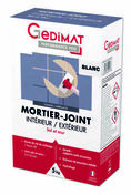 Mortier joint intrieur / extrieur blanc - sac de 5kg GEDIMAT PERFORMANCE PRO - Ciments - Chaux - Mortiers - Matriaux & Construction - GEDIMAT