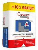 Mortier-colle amliore gris GEDIMAT PERFORMANCE PRO - sac de 25kg + 10% gratuit - Ciments - Chaux - Mortiers - Matriaux & Construction - GEDIMAT