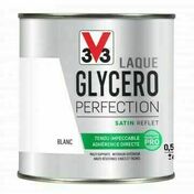 Laque glycro satin blanc - pot 0,5l - Peintures - Peinture & Droguerie - GEDIMAT